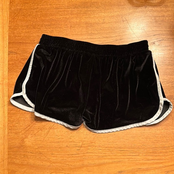 Forever 21 Pants - Forever21 Black Velvet Booty Shorts